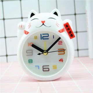 ĐỒNG HỒ ĐỂ BÀN HÌNH MÈO THẦN TÀI