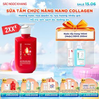 Sữa Tắm Chức Năng Nano Collagen Sắc Ngọc Khang [500G] - KÈM QUÀ TẶNG