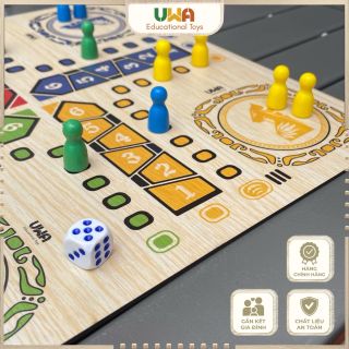 COMBO 2 TRONG 1 – BÀN CỜ CÁ NGỰA UWA + CỜ CARO (BoardGame)