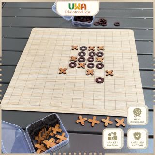 COMBO 2 TRONG 1 – BÀN CỜ CÁ NGỰA UWA + CỜ CARO (BoardGame)