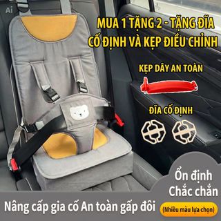 Đai, ghế ngồi ô tô BH Kids di động, nhỏ gọn, tiện lợi, an toàn cho bé từ 6 tháng -12 tuổi, dễ dàng sử dụng