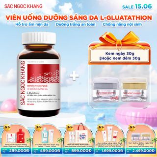 Viên Uống Dưỡng Trắng Vượt Trội Whitening Plus [Hộp 60 viên] KÈM QUÀ TẶNG