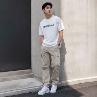 Áo thun Ess nam.  Cotton 2c.