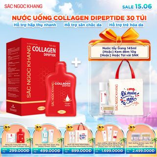 Nước Uống Collagen Dipeptide Sắc Ngọc Khang [Hộp 30 Túi] KÈM QUÀ TẶNG