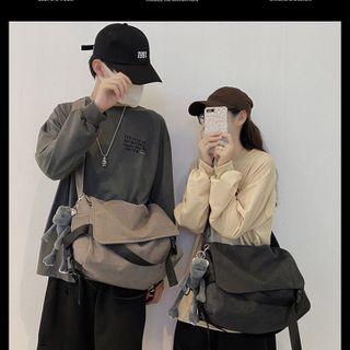 🖤 TÚI CHÉO BASIC CỠ LỚN CÓ NẮP – PHONG CÁCH HÀN QUỐC, ĐỰNG ĐỒ CỰC ĐỈNH