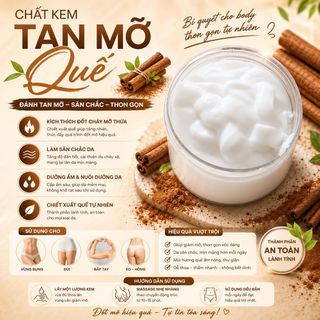 Kem tan mỡ quế giảm bụng hiệu quả