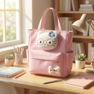 TÚI TOTE A2169 KITTY BIG – MẶT GẤU BÔNG SIÊU XINH!