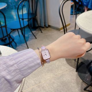 ĐỒNG HỒ NỮ CAO CẤP D WELLINGTON QUARDO LAVENDER DÂY DA CN FULLBOX TÍM