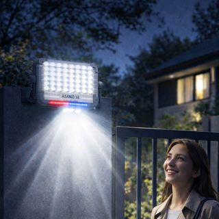 Đèn Năng Lượng Mặt Trời Asako KT01416 280 LED Pin 4500mAh Chống Nước IP66
