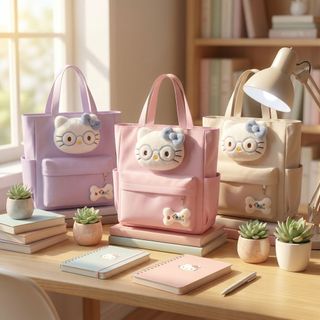 TÚI TOTE A2169 KITTY BIG – MẶT GẤU BÔNG SIÊU XINH!