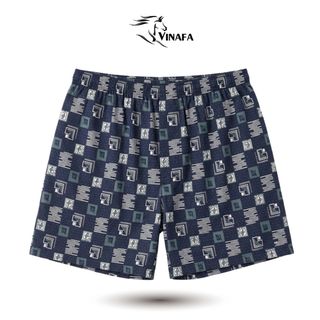 Quần đùi Nam cotton co giãn mặc nhà thoáng mát, Quần đùi nam họa tiết thoáng mát Q14
