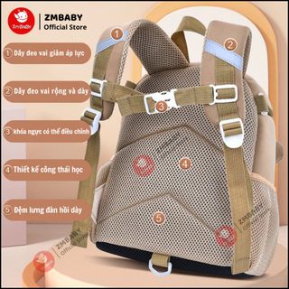 🎒 BALO MẦM NON ZMBABY LS02 – SIÊU NHẸ, DỄ THƯƠNG CHO BÉ 1–5 TUỔI