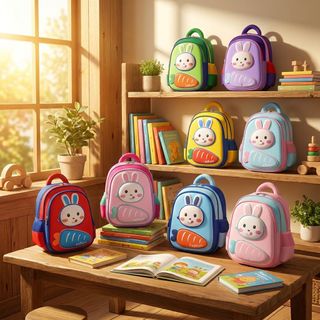 BALO THỎ CÀ RỐT LS02 SIÊU XINH, NHẸ ÊM, RỘNG RÃI, ĐỒNG HÀNH CÙNG BÉ TỪ 3–5 TUỔI!