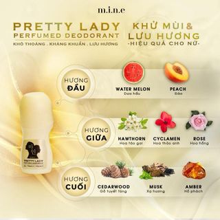 DAMODE LĂN MÙI TRỊ HÔI NÁCH PRETTY LADY DÀNH RIÊNG CHO NỮ CHAI 50ML