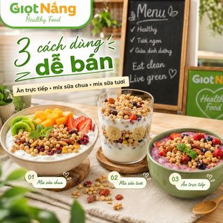 Granola Không Chiên Vẫn Ngon nhà Giọt Nắng