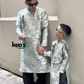Tổng kho Sỉ áo dài cách tân bé trai và bố đa dạng thiết kế, đủ size, đủ màu giá xưởng