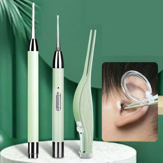 BỘ DỤNG CỤ LẤY RÁY TAI CÓ ĐÈN LED KÈM NHÍP GẮP