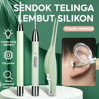 BỘ DỤNG CỤ LẤY RÁY TAI CÓ ĐÈN LED KÈM NHÍP GẮP