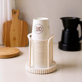 Giá Đựng Cốc Giấy Đa Năng Để Bàn | Kệ Đựng Ly Uống Nước Tiện Lợi Không Cần Lắp Đặt GD002