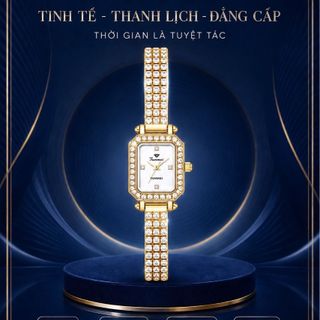 ĐỒNG HỒ NỮ CHÍNH HÃNG FUNMEI F2075 MẶT CN ĐÍNH ĐÁ CZ FULLBOX
