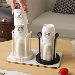 Giá Đựng Cốc Giấy Đa Năng Để Bàn | Kệ Đựng Ly Uống Nước Tiện Lợi Không Cần Lắp Đặt GD002