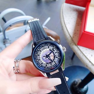 ĐỒNG HỒ NAM CAO CẤP ÔMAGE ĐỊA CẦU AUTOMATIC MÀU ĐEN