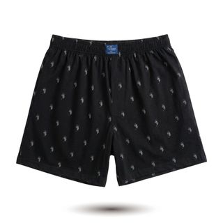Quần đùi cotton in VINAFA họa tiết , quần đùi nam mặc nhà thấm hút tốt cho nam QD19