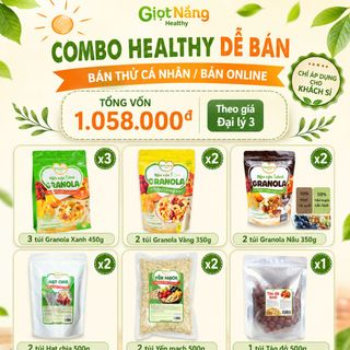 **COMBO HEALTHY DỄ BÁN – CÓ GRANOLA, CÓ SẢN PHẨM BÁN KÈM**
