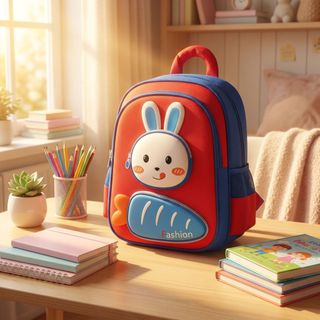 BALO THỎ CÀ RỐT LS02 SIÊU XINH, NHẸ ÊM, RỘNG RÃI, ĐỒNG HÀNH CÙNG BÉ TỪ 3–5 TUỔI!