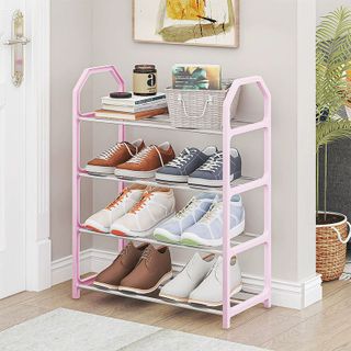 Kệ Để Giày Dép 4 Tầng Đa Năng Cao Cấp | Giá Đựng Giày Tiết Kiệm Diện Tích Cho Gia Đình GD003
