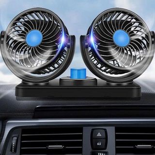 QUẠT ĐÔI 12V DÙNG CHO XE Ô TÔ