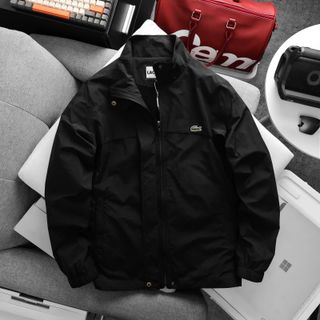 Jacket Man.   Chất dù nhăn khoá zip.