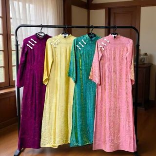 sỉ buôn áo dài mẹ và bé tại xưởng