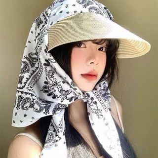 Mũ chống nắng liền khăn che cổ cao cấp