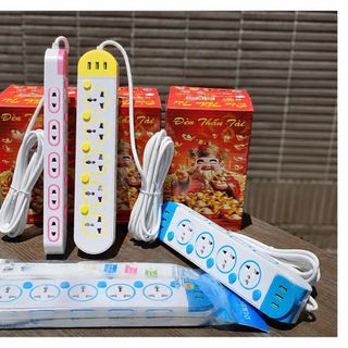 Ổ CẮM ĐIỆN 10 Ổ CẮM 3 CỔNG USB DÂY DÀI 4m