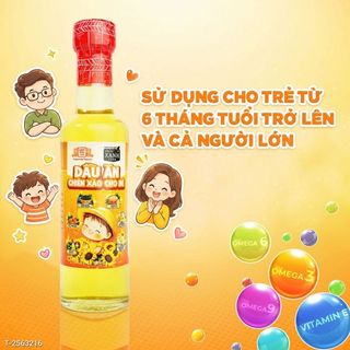 [Chai 250ml] Dầu Chiên Xào Nguyên Chất Cho Bé Thôn Xanh DINH DƯỠNG TỪ HẠT – TỐT LÀNH CHO BỮA ĂN CỦA BÉ Làng Chài Xưa