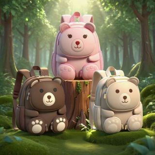 Balo Gấu Teddy Siêu Cưng LS19 – Nhỏ Gọn, Xinh Xắn, Đồng Hành Cùng Bé 🌈