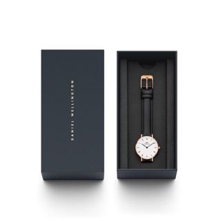 ĐỒNG HỒ NỮ CAO CẤP D WELLINGTON PETITE ROMAN DÂY DA MẶT LA MÃ NIỀNG HỒNG FULLBOX