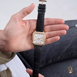 ĐỒNG HỒ NỮ CHÍNH HÃNG GUECS DÂY DA MẶT VUÔNG CHONOGRAP FULLBOX
