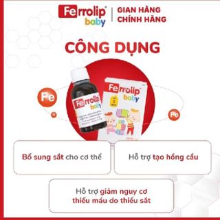 Ferrolip baby siro chai 30ml