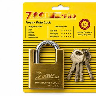 Ổ KHÓA CHỐNG CẮT ZSOLEX 60mm 4 CHÌA CAO CẤP (H6)