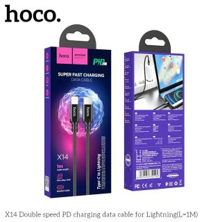 CÁP SẠC TYPE-C TO IPHONE HOCO X14 (1M)