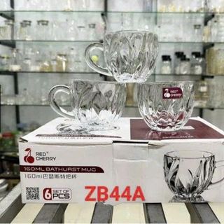 BỘ 6 LY THUỶ TINH RED CHERRY ZB44A (T12)