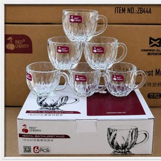 BỘ 6 LY THUỶ TINH RED CHERRY ZB44A (T12)