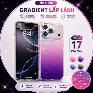 Ốp Lưng Điện Thoại Gradient Bling – Chống Sốc, Trong Suốt, Bảo Vệ Toàn Diện Cho Các Dòng Nhà Táo