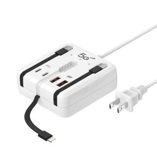 BỘ HUB CHUYỂN ĐA NĂNG 7IN1 (2PD + 2USB) KÈM DÂY LIGHTNING + TYPE-C + MICRO TỔNG CÔNG SUẤT120W - BỘ CHIA CỔNG SẠC 7U 120W
