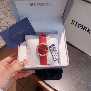 XẢ KHO MÙA HÈ ĐỒNG HỒ NỮ CHÍNH HÃNG STARKE DÂY DA VIỀN HỘT FULLBOX