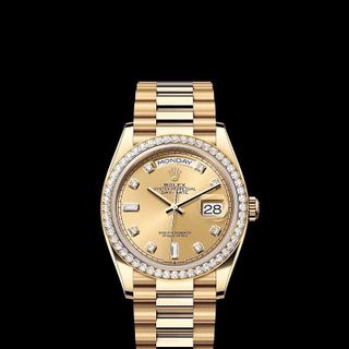 ĐỒNG HỒ CAO CẤP ROLXE DAY DATE DÂY THÉP VÀNG VIỀN ĐÁ FREESTYLE