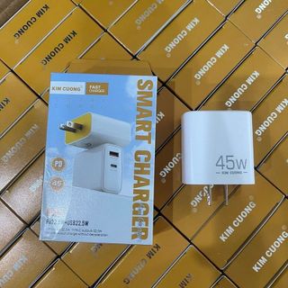 Củ sạc nhanh KIM CƯƠNG 45w ( Hộp vàng trắng )