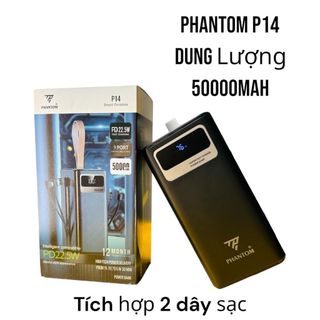PIN SẠC DỰ PHÒNG PHANTOM P14 DUNG LƯỢNG 50.000MAH